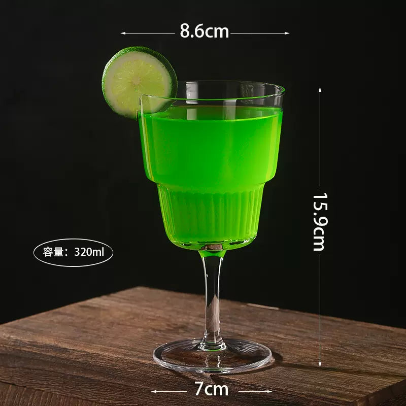 Lead-free Japanese style crystal 300ml thin classical classic cocktail/whiskey glass